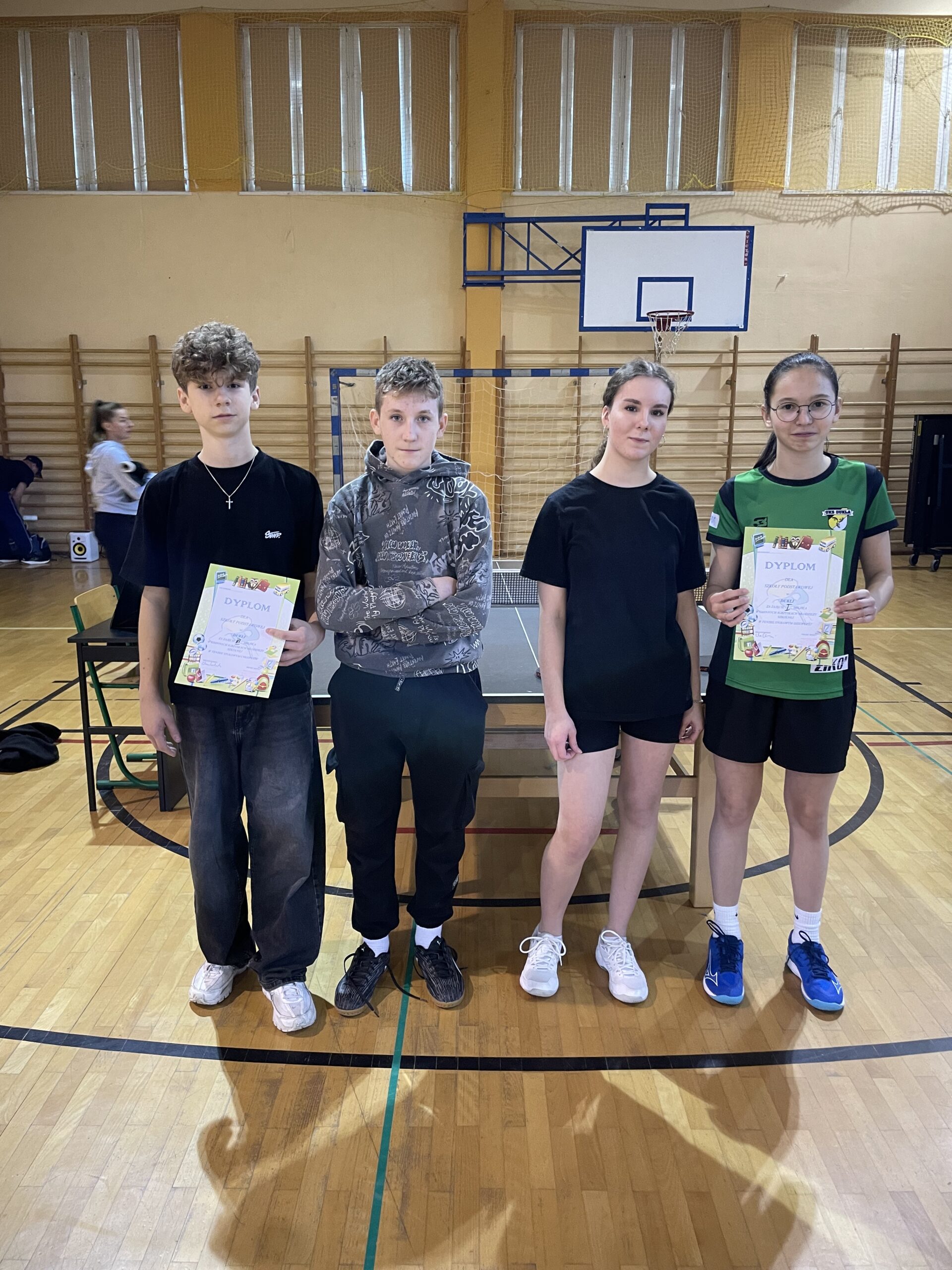 Gminne zawody z tenisa stołowego – podium