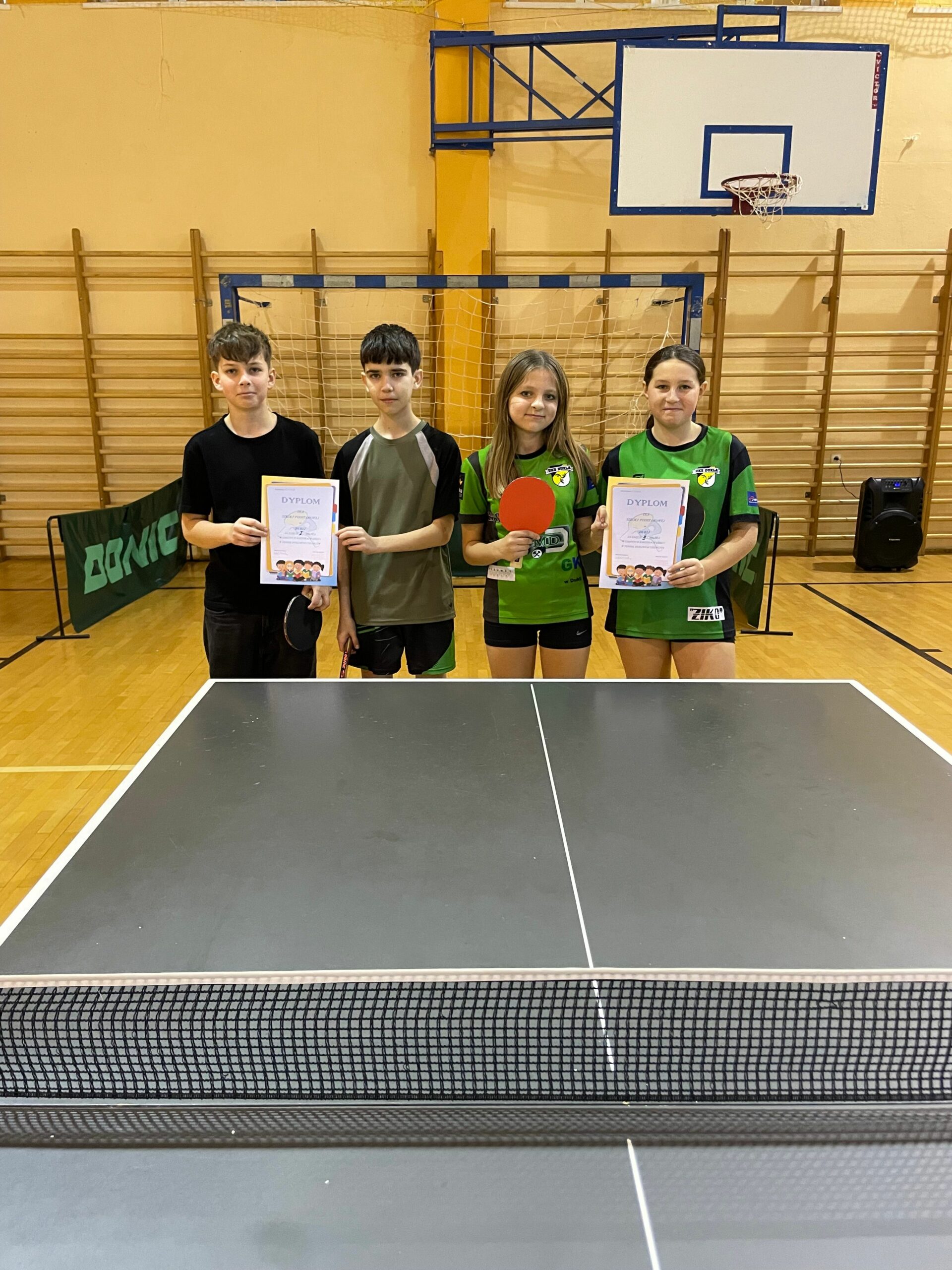 Nasi tenisiści stołowi z I i II miejscem!